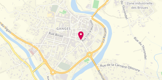 Plan de AXA Assurance et Banque TRICOU Julien, 21 avenue Pasteur, 34190 Ganges