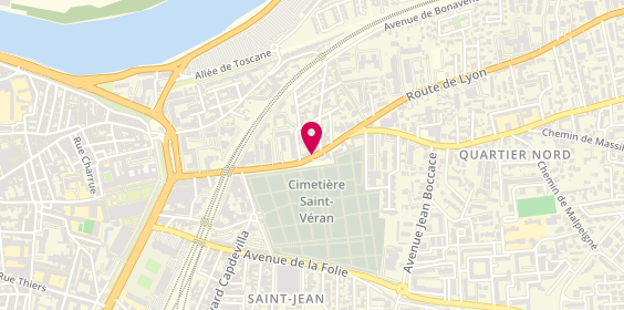 Plan de GMF Assurances AVIGNON CLOS DES TRAMS, Boulevard Clos des Trams
21 Route de Lyon, 84000 Avignon