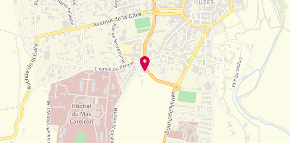 Plan de Axa France, avenue Georges Pompidou, 30700 Uzès