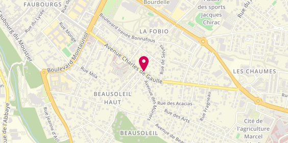 Plan de AXA Assurance et Banque Gorostis Nejari, 69 avenue Charles de Gaulle, 82000 Montauban