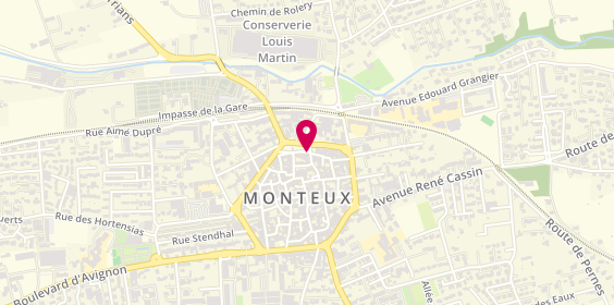 Plan de Agence de Monteux, place de la Glacière, 84170 Monteux