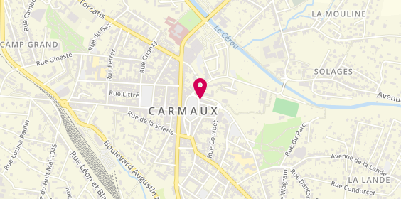 Plan de MAAF Assurances CARMAUX, 1 Rue de l'Hôtel de Ville, 81400 Carmaux
