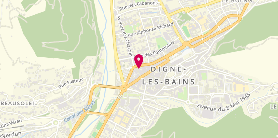 Plan de MAAF Assurances DIGNE, 5 Rue Beau de Rochas, 04000 Digne-les-Bains