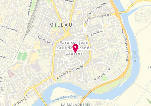 Plan de Refuge Mutualiste Aveyronnais, 7 Rue Clausel de Coussergues, 12100 Millau