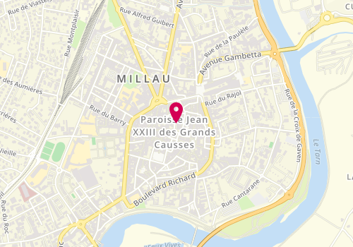 Plan de MAAF Assurances MILLAU, 19 Boulevard Sadi Carnot, 12100 Millau