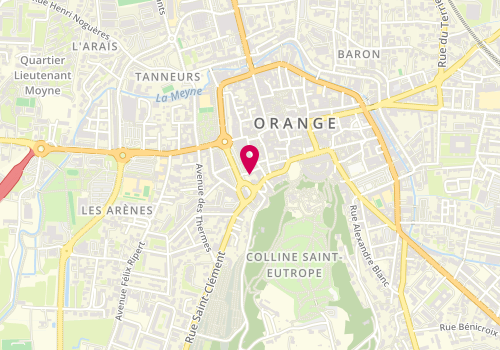 Plan de Aréas Assurances, 12 Rue Pontillac, 84100 Orange