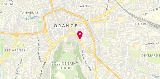 Plan de AESIO mutuelle, 3 Rue Pourtoules, 84100 Orange
