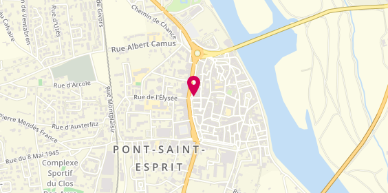 Plan de Axa Assurances, 11 allée Frédéric Mistral, 30130 Pont-Saint-Esprit