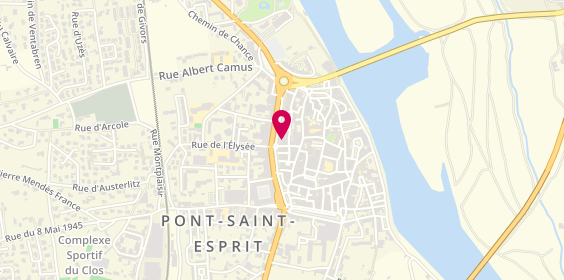 Plan de Caisse d'Epargne, 15 Rue des 3 Journées, 30130 Pont-Saint-Esprit