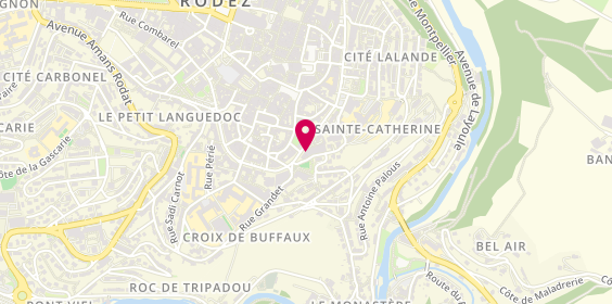 Plan de Agence Axa Majorel Pradalier Lauzat, 15 Boulevard Flaugergues Bt A et B, 12000 Rodez