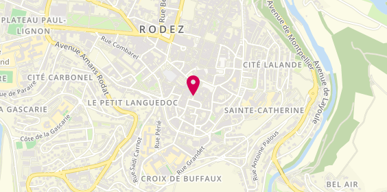 Plan de VIASANTÉ Mutuelle Rodez, 1 Rue Saint-Amans, 12000 Rodez