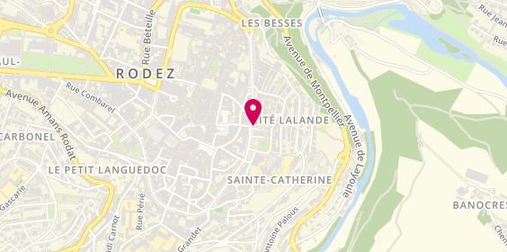 Plan de Le Refuge Mutualiste Aveyronnais, 17 Boulevard Denys Puech, 12000 Rodez