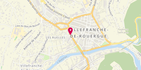 Plan de Groupama, 16 Boulevard Charles de Gaulle, 12200 Villefranche-de-Rouergue