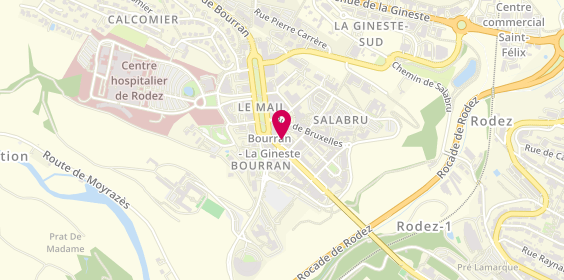 Plan de Aréas Assurances Remy BONAL, 20 avenue Jean Monnet, 12000 Rodez