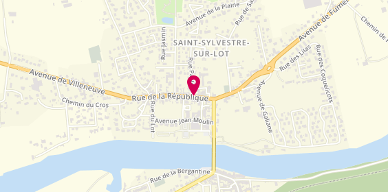 Plan de AXA, 22 Rue de la République, 47140 Saint-Sylvestre-sur-Lot