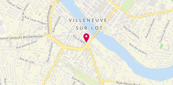 Plan de MAAF Assurances VILLENEUVE SUR LOT, 4 Rue d'Agen, 47300 Villeneuve-sur-Lot