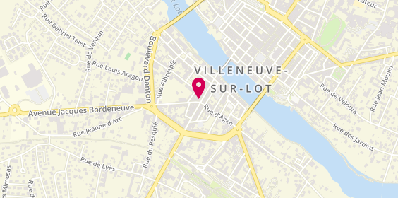 Plan de AESIO mutuelle, 48 Rue de Pujols, 47300 Villeneuve-sur-Lot