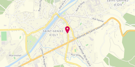 Plan de Mma, Saint Geniez d'Olt 30 Rue Tuilière, 12130 Saint-Geniez-d'Olt-et-d'Aubrac