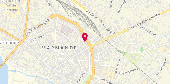 Plan de AXA Assurance et Banque Ammari Boumakasse, 19 Boulevard Gambetta, 47200 Marmande