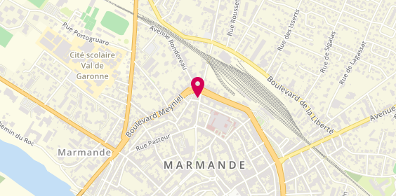 Plan de Abeille Assurances - Marmande, 35 Rue du Fougard, 47200 Marmande