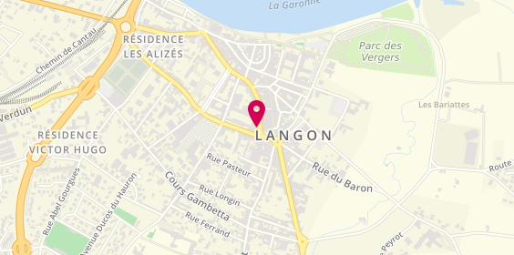 Plan de Abeille Assurances - Langon centre, 73 Cr des Fossés, 33210 Langon