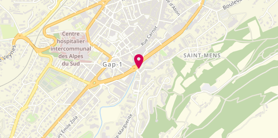 Plan de Axa Assurances, Immeuble
11 Route de Valserres
Rue du Clair Logis, 05000 Gap, France