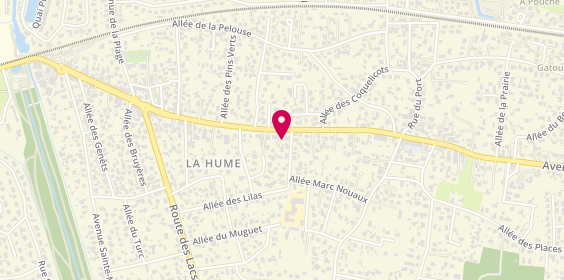 Plan de Agence Groupama la Hume, 88 Avenue Ml
88 avenue du Maréchal de Lattre de Tassigny, 33470 Gujan-Mestras