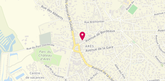 Plan de Agence Groupama Ares, 7 avenue de Bordeaux, 33740 Arès