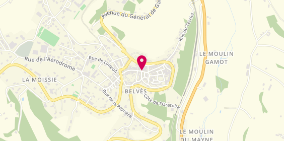 Plan de Agence Groupama Belves, 10 Rue Jacques Manchotte, 24170 Pays-de-Belvès