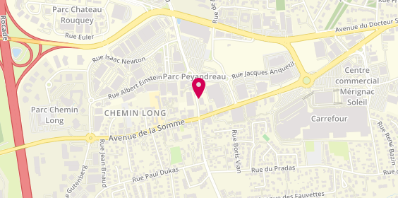 Plan de GMF Assurances BORDEAUX MERIGNAC, 116 avenue Henri Vigneau, 33700 Mérignac