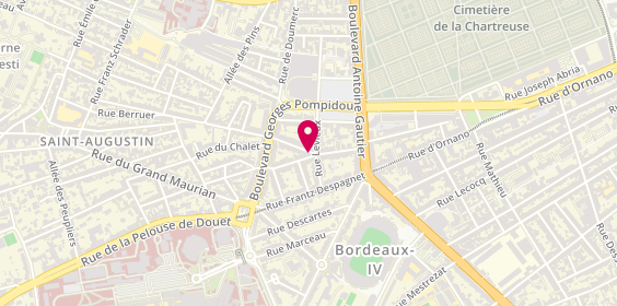 Plan de Agence Axa Carton - de Sigoyer, 38 Rue Berruer, 33000 Bordeaux