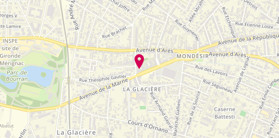 Plan de AESIO mutuelle, 49 avenue de la Marne, 33700 Mérignac