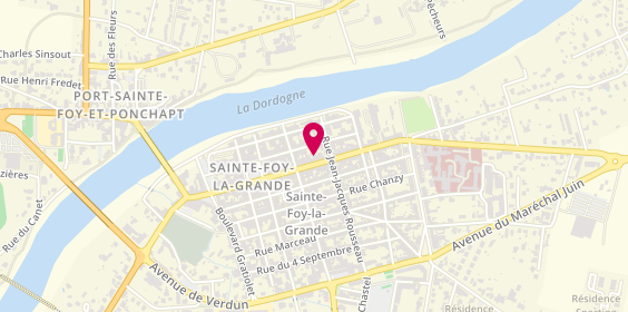 Plan de Aviva, 84 Rue de la République, 33220 Sainte-Foy-la-Grande