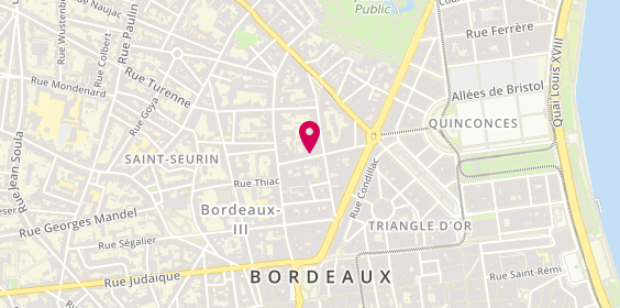 Plan de Aréas Assurances Patrice QUILLIEC, 43 Rue Huguerie, 33000 Bordeaux