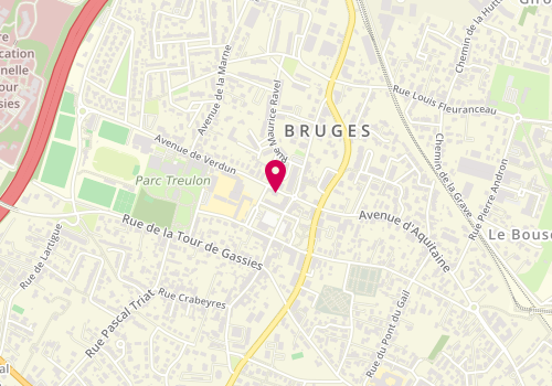 Plan de Mutuelle de Poitiers Asurances, 6 avenue de Verdun, 33520 Bruges