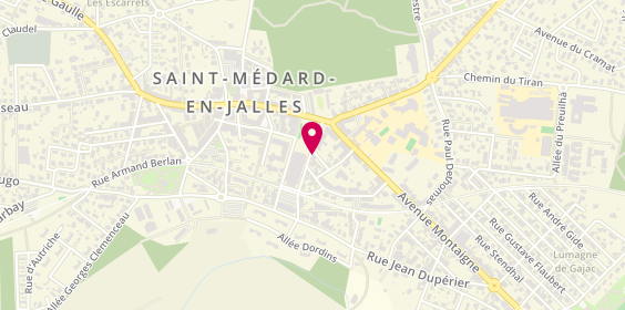 Plan de St Médard en Jalles, 14 Place de la République, 33160 Saint-Médard-en-Jalles
