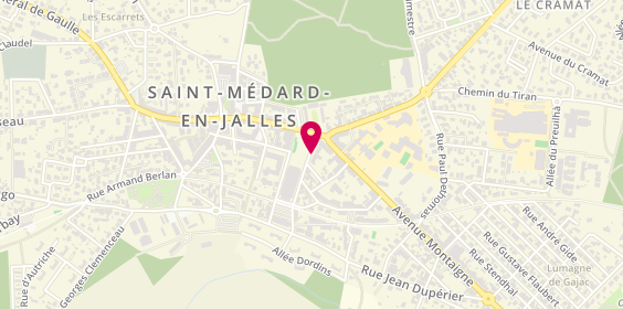 Plan de Caisse Epargne Aquit Poitou Charent, 8 place de la République, 33160 Saint-Médard-en-Jalles