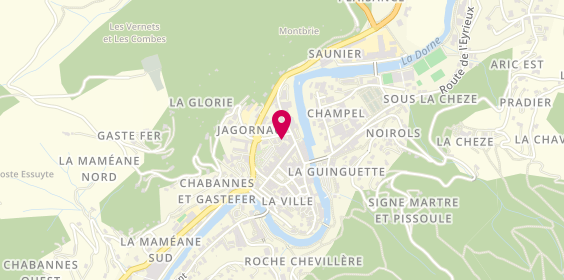 Plan de AXA Assurance et Banque Francois-Regis Chabal, 5 avenue de la Libération, 07160 Le Cheylard