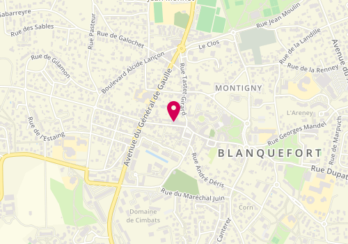 Plan de AXA Assurance et Banque SUDOUR Caroline, 5 Rue Gambetta, 33290 Blanquefort