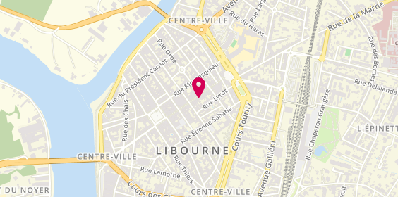 Plan de AESIO mutuelle, 52 Rue Gambetta, 33500 Libourne