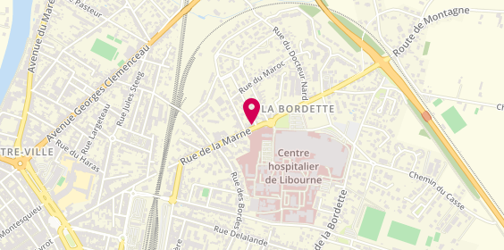 Plan de Agence la Marne, 103 Rue de la Marne, 33500 Libourne