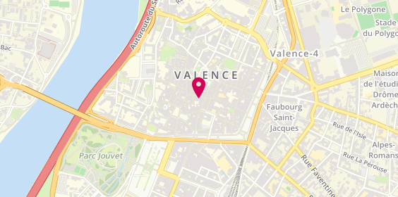 Plan de La France Mutualiste, 12 Rue Vernoux, 26000 Valence