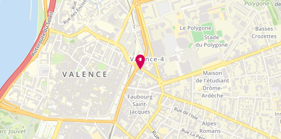 Plan de Allianz Assurance VALENCE FACULTE - Thierry & Josselin BONTEMPS, 4 Rue Baudin, 26000 Valence