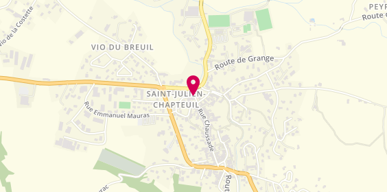 Plan de Groupama, 6 place Saint-Robert, 43260 Saint-Julien-Chapteuil