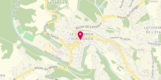 Plan de Allianz Assurance CHAMBON ST AGREVE - Mathilde DRIOT & Romain FROGER, 2 Route de Saint-Agrève, 43400 Le Chambon-sur-Lignon