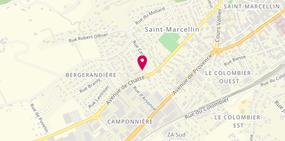 Plan de Allianz Assurance ST MARCELLIN ROYAN - Xavier CHABERT, 28 avenue Du Dr Carrier, 38160 Saint-Marcellin