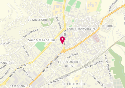 Plan de Caisse d'Epargne St Marcellin, 32 Cr Vallier, 38160 Saint-Marcellin