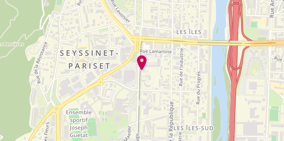 Plan de Grenoble Seys Assmut Pompiers, 19 Victor Hugo, 38170 Seyssinet-Pariset