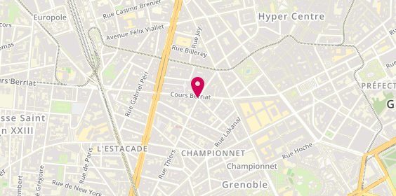 Plan de Allianz Assurance GRENOBLE EN DAUPHINE - Loïc CHABOUD, 15 Rue Thiers, 38000 Grenoble