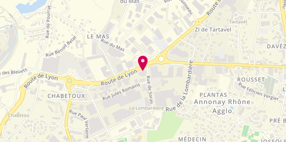 Plan de AESIO mutuelle, 912 Route de Lyon, 07430 Davézieux